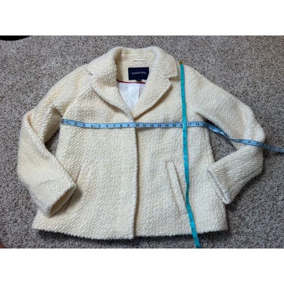 Land's End Textured Wool Blend Jacket/Coat, size Women's 8 - Picture 4 of 9